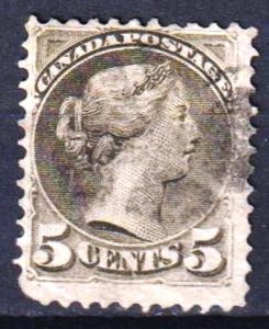 Canada 1876 Queen Victoria 5 c. Sc.38 Used