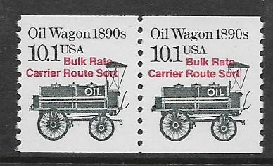 Sc #2130a Oil Wagon Coil Pair MNH