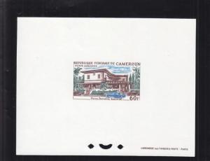 1966, Cameroun: Sc# C-66, Imperial Hotel, MNH, Die Proof (S14667)