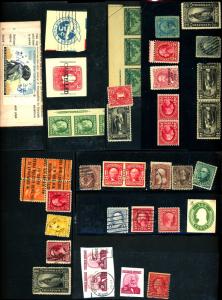 Small Group with Mixed Condition, Couple High Value Stamps 