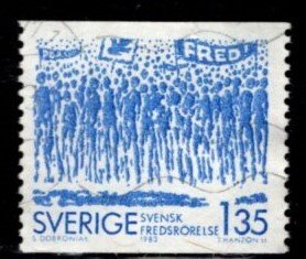 Sweden -  #1446 Peace  Movement - Used