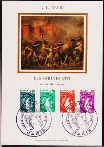 France.1978 Sabine. First Day Card.Fine Used
