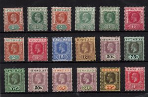 Seychelles KEVII-KGV fine mint MM collection WS36578