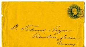 1886 US Scott U116 Chicago ILL Cancel  to Glauchau Germany Stamped Envelope