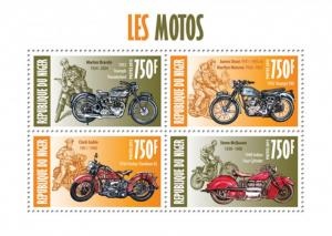 NIGER 2013 SHEET MOTORCYCLES MOTOCICLETAS MOTOS nig13413a