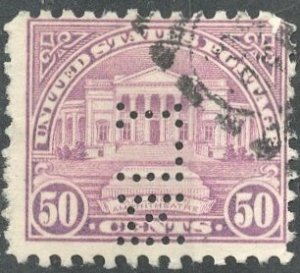 United States - SC#570 - USED PERFIN MLI. -1922 - Item USAA055