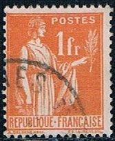 France 277, 1f Peace with Olive Branch, used, AVG
