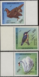 Belarus 87-89 (mnh set of 3) birds (1994)