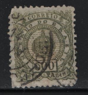 BRAZIL, 95, USED, 1887, CROWN