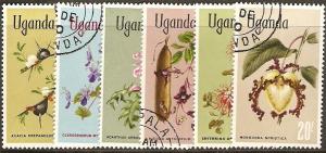 1969 Uganda Scott 115-129 Flowers used