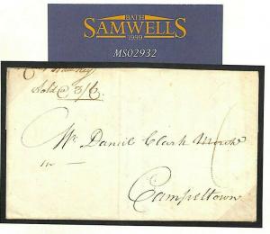 GB SCOTLAND Cover *INVERARY* Argylls & Isle Bute 1795 Letter Campbeltown MS2932