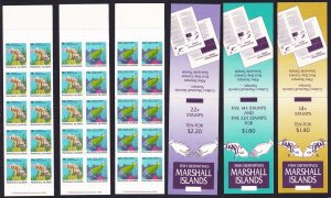 Marshall Is. Fish 3 Booklets 1988 MNH SG#149=158