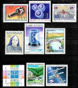 AUSTRIA (149) Diff Better Stamps c1990/2000s ALL Mint Never Hinged 10% of Cat