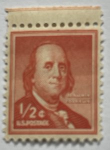 US 1955 1/2c Benjamin Franklin # 1030 MINT