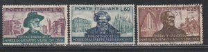 Italy # 594-596, Guiseppe Verde - Composer, Used, 1/2 Cat.