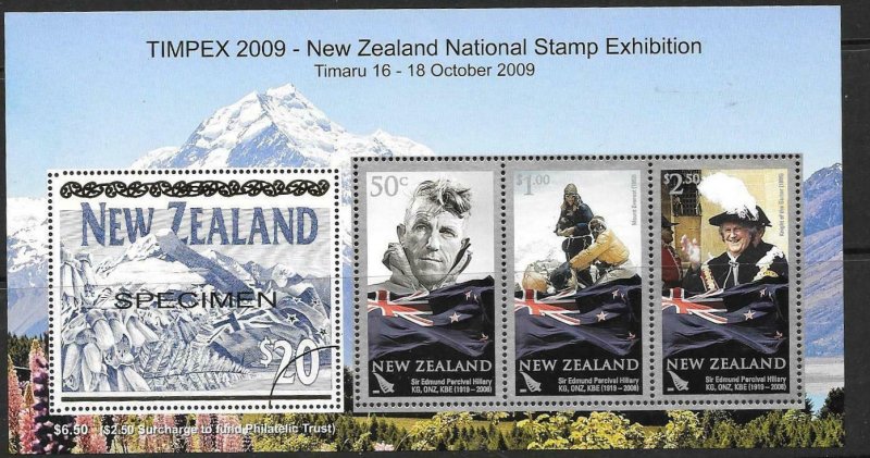 NEW ZEALAND SGMS3180 2009 TIMPEX 09 MNH