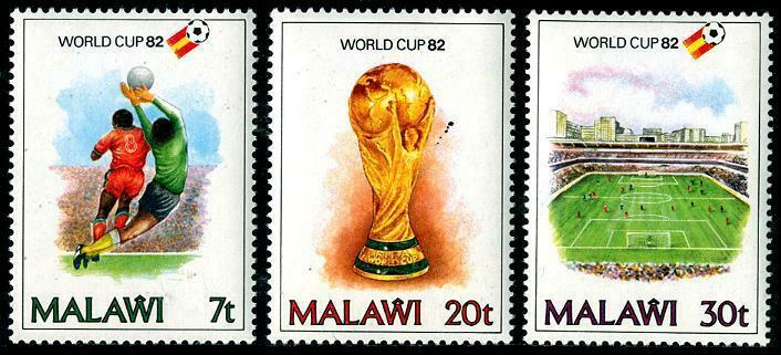 HERRICKSTAMP MALAWI Sc.# 402-04 Word Cup soccer FIFA