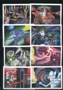 Nicaragua 2020 - 2027 Alien Sightings Stamps Souvenir Sheet Set MNH 1994