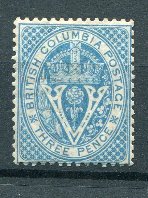 British Columbia  #7  Mint VF  very lightly hinged  Lakeshore Philatelics