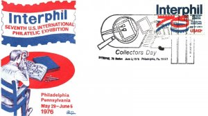 INTERPHIL 7th U.S INTERNATIONAL PHILATELIC EXHIBITION COLLECTORS DAY JUNE '76