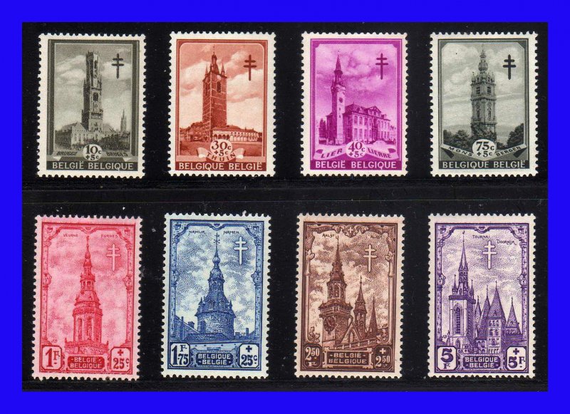 1939 - Belgica - Scott n  B 256 - B 263 - MNH - BE-145