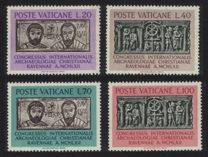 Vatican Archaeology Congress Ravenna 4v 1962 MNH SC#341-344 SG#385-388