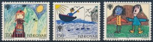 Faroe Islands 1979 International Year of the Child Set of 3 SG44-46 MNH 2