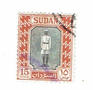 SUDAN SCOTT#104 1951 POLICEMAN - USED