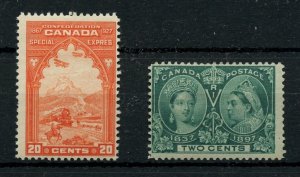 ?#E3 Special Delivery & #52 Jubilee MH, Cat $35