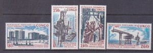 Congo PR C151-54 MNH 1973 Oil Installations - Pointe-Noire Set of 4