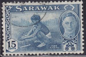 Sarawak 188 Hinged 1950 Fire Making