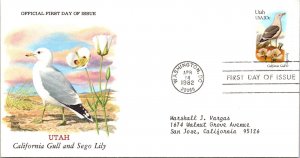 FDC 1982 SC #2002b Utah Cachet - Washington DC - Single - J3434