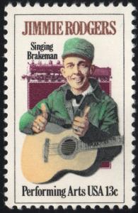 SC#1755 13¢ Jimmie Rodgers Single (1978) MNH