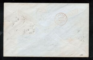 Brunei #A1 - #A7 (SG #1 - #7) Very Fine Used On Registered Cover With Labuan #71