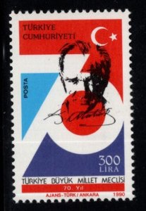 TURKEY Scott 2468 MNH** 1990 National Assembly stamp