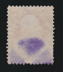 US O87 7c War Department Official Used Fine Quarted Violet Cork Cancel SCV$92.50