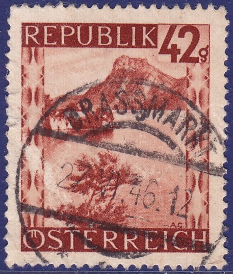 Austria - 1946 - Scott #471 - used - DRASSMARKT pmk