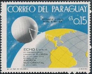 Paraguay 1127 (mh) 15c Echo I (1968)