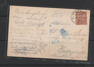 Malta 1928 B & W PPC to Hungary, GV Postage 1 1/2d , picture St Johns Cathedral