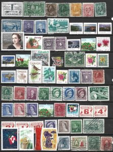 COLLECTION LOT 15202 CANADA 66 AC STAMPS