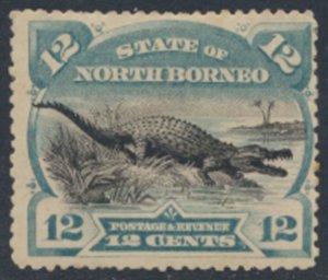 North Borneo  SG 75a  SC# 65 *   MH perf 13½ x 14  see scans & details