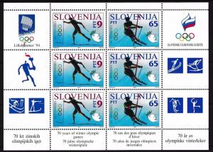 [56376] Slovenia 1994 Olympic games Lillehammer Skiing MNH