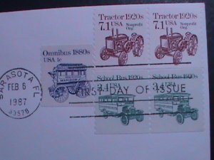 ​UNITED STATES 1987 SC# 2127 TRACTOR 1920S FDC-MNH VF WE SHIP TO WORLDWIDE.