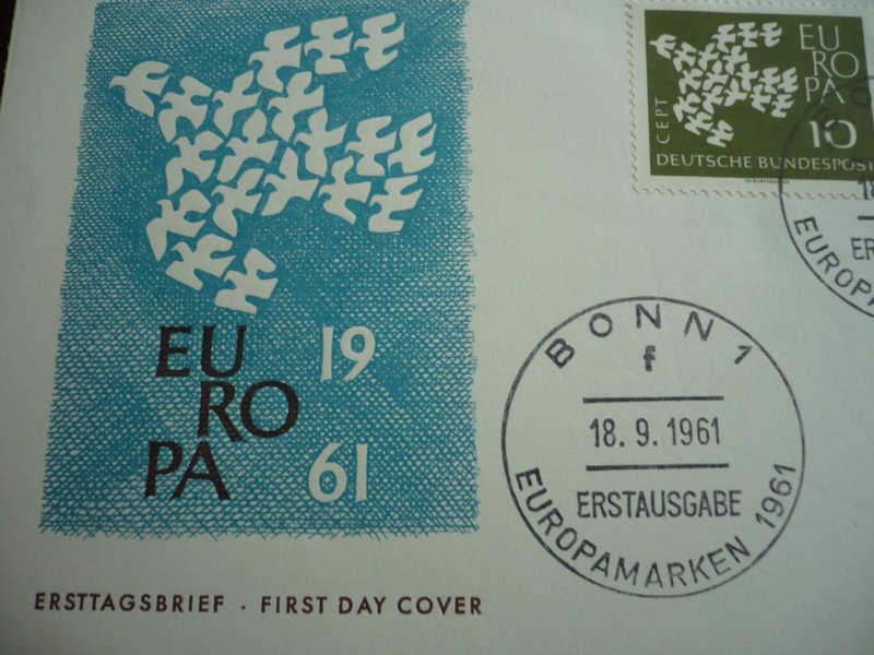 Europa 1961 - Germany - Set - First Day Cover