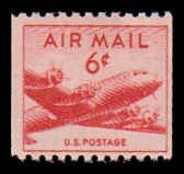 PCBstamps   US C41 6c DC-4 Spymaster, coil, MNH, (2)