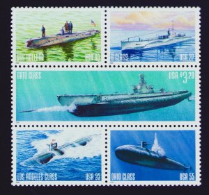3373 - 3377 US Submarines Block Set MNH