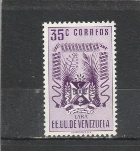 Venezuela  Scott#  526  MH  (1952 Arms of Lara)