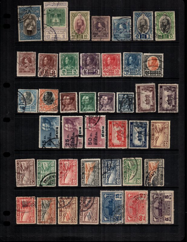 Thailand  42  diff mint and used cat $75.00