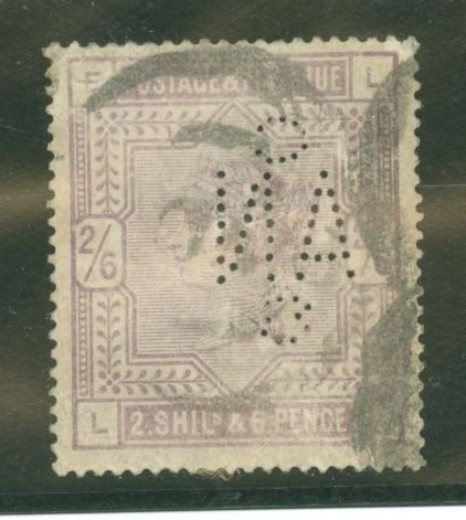 Great Britain #96   (Perfin)