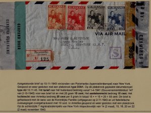 Suriname/USA censored cover 10.11.43